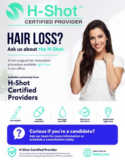 H-Shot countertop sign