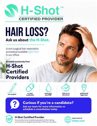 H-Shot countertop sign